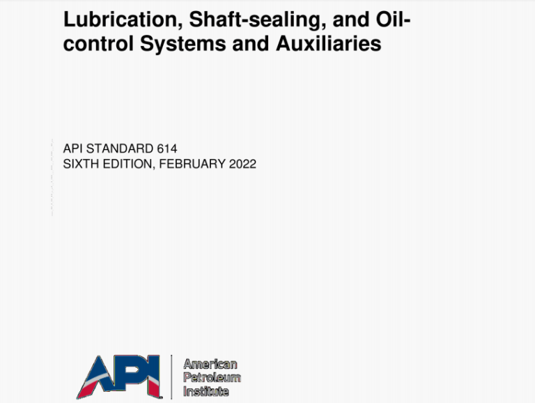 API Std 6142022 pdf download Standards Download Online