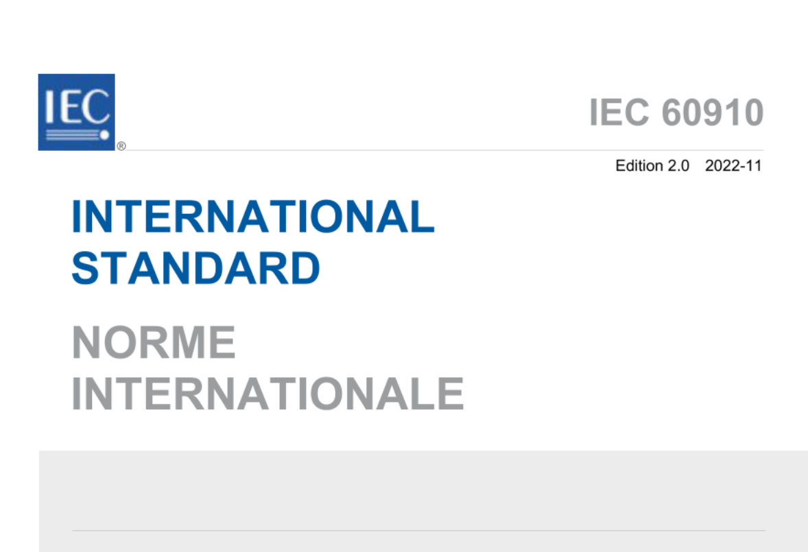 IEC 60910:2022 pdf download
