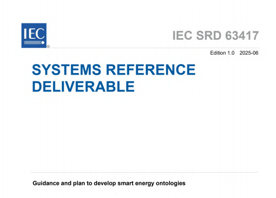IEC SRD 63417:2025 pdf download