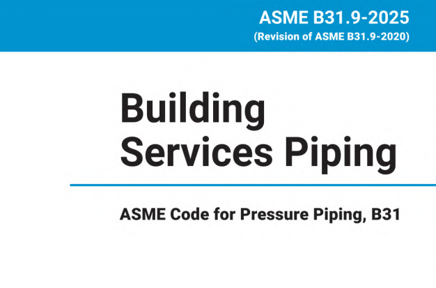 ASME B31.9:2025 pdf download,Building Services Piping.