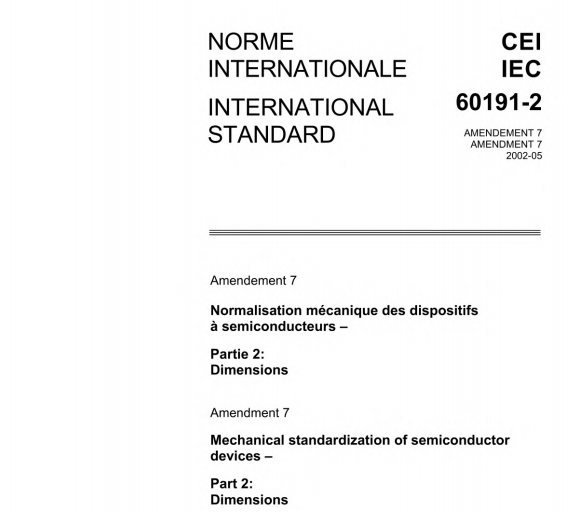 IEC 60191-2:1966/AMD7:2002 pdf download - Amendment 7 - Mechanical standardization of semiconductor devices. Part 2: Dimensions